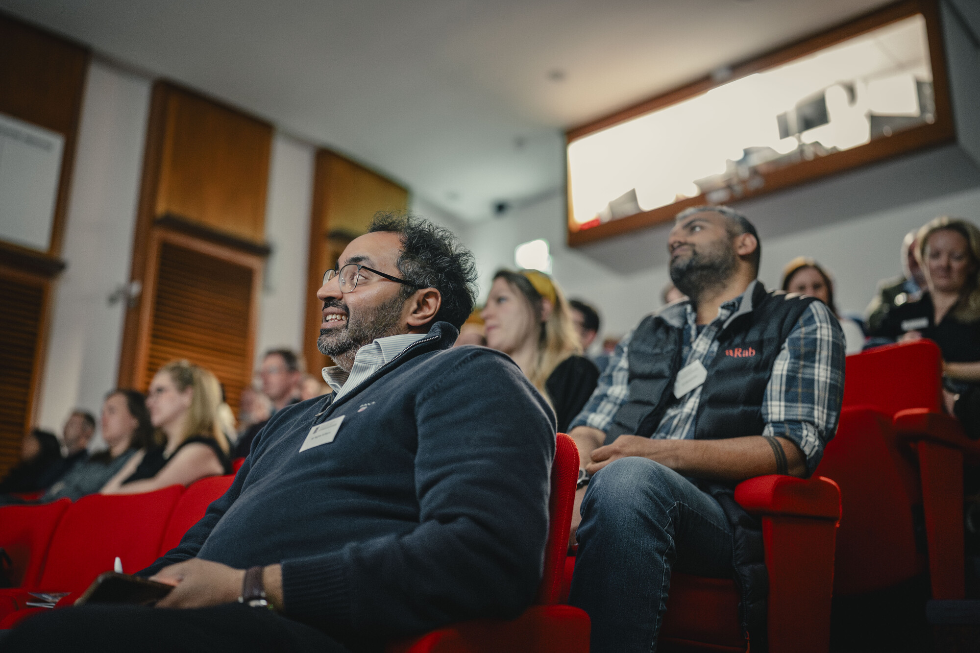 Delegates sitting in lecture theatre